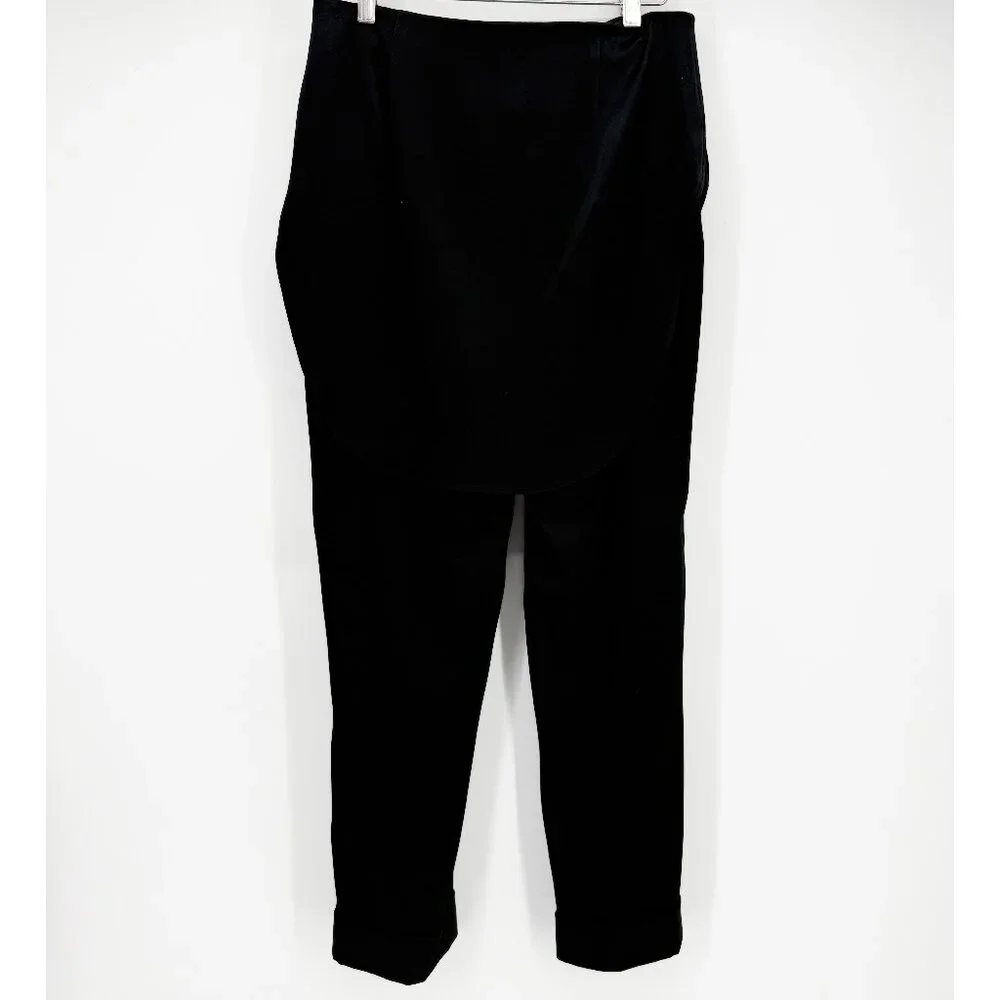 Hellessy Black Kooning satin trousers with shirttail overlay, size 4 - Picture 6 of 16
